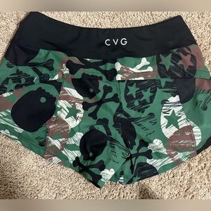 CVG skull Camo Running shorts size small